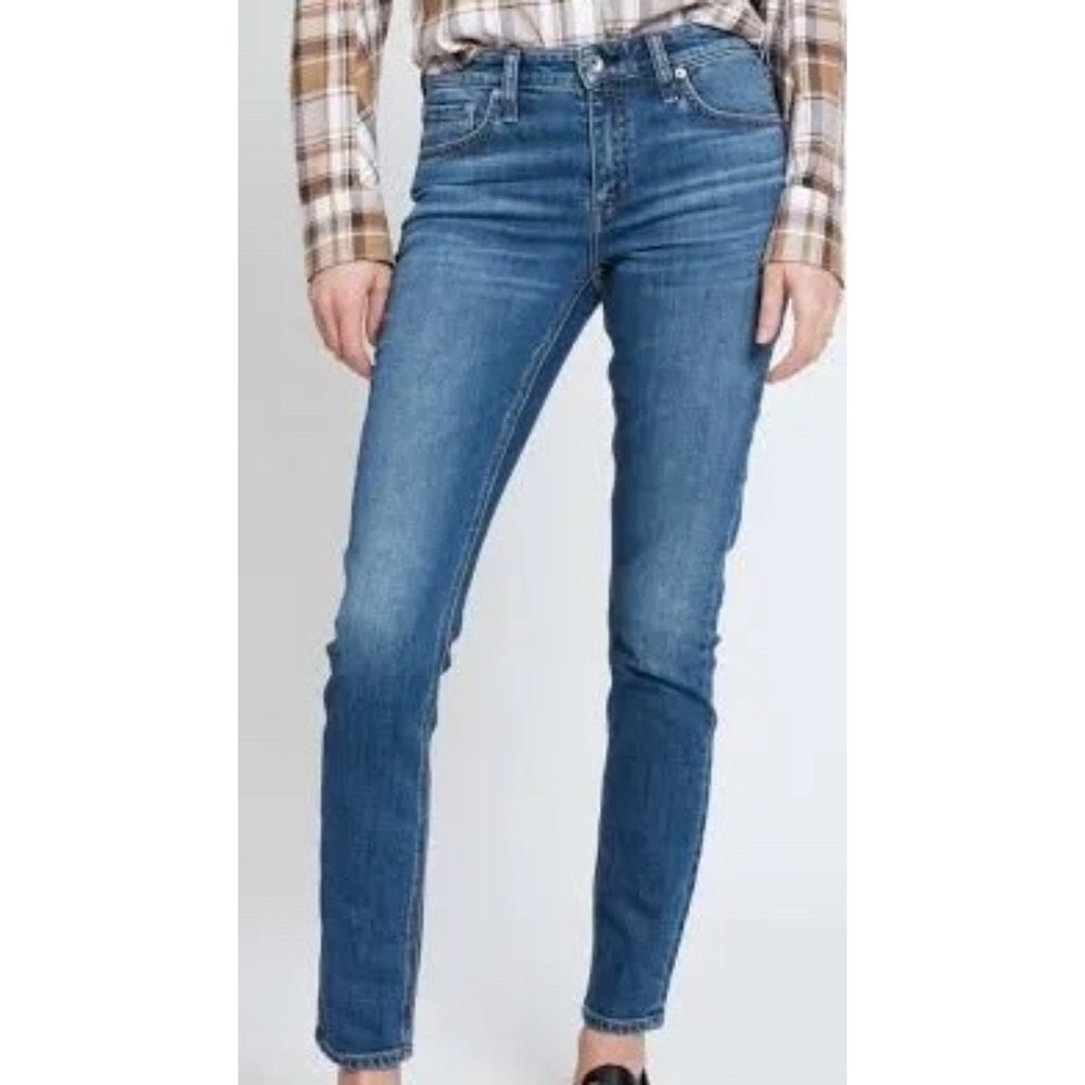 Rag & Bone Jeans Womens‎ 26 Blue Cate Mid Rise Skinny Denim